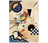 Artopweb TW21677 KANDINSKY Solidi In Contrasto 1924 Decorative Panel, Wood MDF, Multicolour, 70x100 Cm
