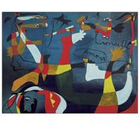 Artopweb TW21701 MIRÒ Hirondelle Amour Decorative Panel, Wood MDF, Multicolour, 80x60 Cm