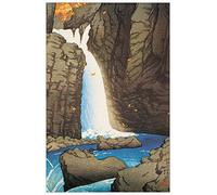 Artopweb TW21813 HASUI Yuki Falls At Shiobara Decorative Panel, Wood MDF, Multicolour, 45x69 Cm