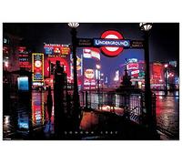 Artopweb TW21922 London 1967 Decorative Panel, Wood MDF, Multicolour, 90x60 Cm