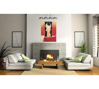 Artopweb TW22047 GRAUX Filament De Lune Decorative Panel, Wood MDF, Multicolour, 60x80 Cm