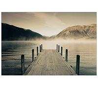 Artopweb TW22091 JETTY Lake Rotoiti Decorative Panel, Wood MDF, Multicolour, 90x60 Cm