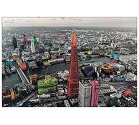 Artopweb TW22113 London, Colour Splash Decorative Panel, Wood MDF, Multicolour, 90x60 Cm