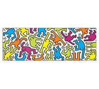 Artopweb TW22214 HARING Untitled 1983 Decorative Panel, Wood MDF, Multicolour, 95x33 Cm