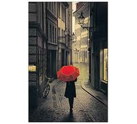 Artopweb TW22274 Corso Red rain Decorative Panel, Wood MDF, Multicolour, 60x90 Cm