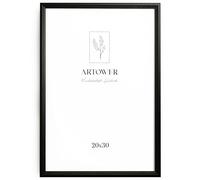 Artower® Cornice Foto Vintage Legno Nero 20x30 cm | Cornice con Vetro Plexiglass 20x30 | Quadro Piccolo 20 x 30 cm, Collage Foto, Poster | Portafoto da Tavolo | Decorazione Parete per Stanza