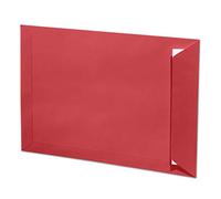 ARTOZ 10 buste DIN C4 con chiusura adesiva, non foderate, 324 x 229 mm, rosso (rosso), senza finestra, serie 1001