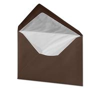 ARTOZ 25 buste per lettere, formato DIN C6, foderate, 162 x 114 mm, senza finestra, con adesivo da inumidire, colore marrone