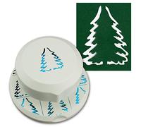 Artoz, punzonatrice, forma di albero di Natale, Pop-Up 3D, foro posizionabile liberamente, per creare cartoline; Natale, Avvento, inviti, biglietti di auguri