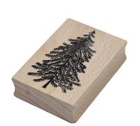 Artoz Timbro in legno - "Abete" - 70 x 50 mm - Timbro per fai da te per Natale, inviti, saluti