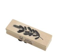 Artoz Timbro in Legno 'Ramo di Abete Grande' - 90 x 30 mm - Per Fai Da Te, Natale, Inviti, Saluti