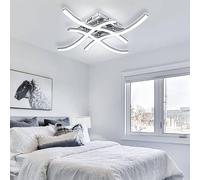 Artpad Plafoniera a LED luminosa 20W, lampada da soffitto moderna ed elegante con luce curva a 4 pezzi, 2000LM 6000K per illuminazione del corridoio del portico