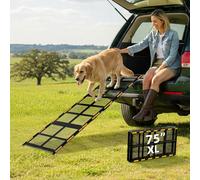 Artpet Rampa larga per cani per auto, lunga 190,5 cm, pieghevole, per cani di taglia grande, antiscivolo, per camion, SUV, camper