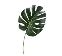 artplants.de Foglia di Monstera Artificiale Umberto, Verde Scuro, 55cm - Foglia di filodendro/Decorazione Tropicale