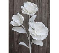 artplants.de Ramo Finto di Camelia Rania, Bianco, 95cm, Ø20cm - Ramo di Camelia Artificiale