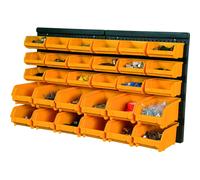 Pannello porta attrezzi sistemazione minuteri 18 contenitori +12 contenitori 323