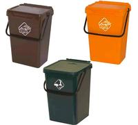 Art Plast BS10/M Cassonetto per la Raccolta differenziata in plastica, Marrone