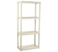 Art Plast Scaffale Tempo Plastica 4 ripiani interno/esterno 60x30x133 cm portata massima 120 kg