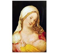 ArtPlaza Albrecht Dürer Mary with The Child Pannello Decorativo, Legno, Multicolore, 60x90 cm