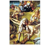 ArtPlaza Albrecht Dürer Seven Mary's Pain-Nailing On The Cross Pannello Decorativo, Legno, Multicolore, 70x100 cm