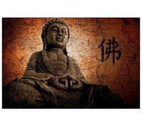 ArtPlaza Art Studio Buddha 2 Pannello Decorativo, Legno, Multicolore, 90x60 cm