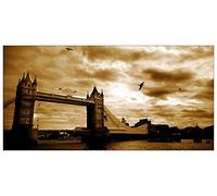 ArtPlaza Art Studio London Pannello Decorativo, Legno, Multicolore, 100x50 cm