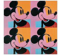 ArtPlaza AS10191 Warhol Mickey Mouse Decorative Panel, Wood MDF, Multicolour, 50x50 Cm