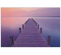 ArtPlaza AS10284 Jetty Sunrise Decorative Panel, Wood MDF, Multicolour, 90x60 Cm