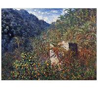 ArtPlaza AS91998 Monet Claude The Valley Sasso, Bordighera Decorative Panel, Wood MDF, Multicolour, 80x60 Cm