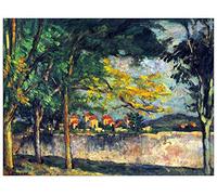 ArtPlaza Cezanne Paul-Into Street Pannello Decorativo, Legno MDF, Multicolore, 120x90 Cm