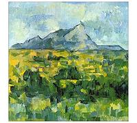 ArtPlaza Cezanne Paul-Mount St. Victiore Pannello Decorativo, Legno MDF, Multicolore, 50 x 50 cm
