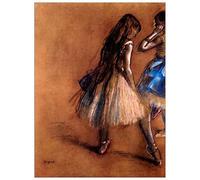 ArtPlaza Degas Edgar Two Dancers 1 Pannello Decorativo, Legno, Multicolore, 60x80 cm