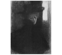 ArtPlaza Klimt Gustav Lady in Hat And Cape Pannello Decorativo, Legno, Multicolore, 60x80 cm