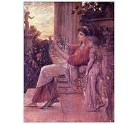 ArtPlaza Klimt Gustav Sapho Pannello Decorativo, Legno, Multicolore, 60x80 cm