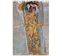 ArtPlaza Klimt Gustav-The Beethoven Freize Pannello Decorativo, Legno MDF, Multicolore, 90 x 135 cm