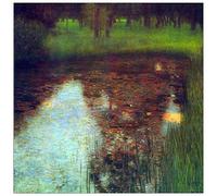 ArtPlaza Klimt Gustav The Marsh Pannello Decorativo, Legno, Multicolore, 100x100 cm