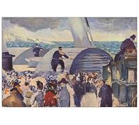 ArtPlaza Manet Édouard Embarkation of The Folkestone Pannello Decorativo, Legno, Multicolore, 90x60 cm