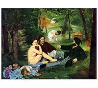 ArtPlaza Manet Édouard Luncheon On The Grass 1863 Pannello Decorativo, Legno, Multicolore, 120x90 cm