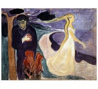 ArtPlaza Munch Edvard-Separation Pannello Decorativo, Legno MDF, Multicolore, 120 x 90 cm