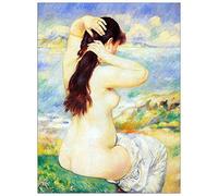 ArtPlaza Renoir Pierre-Auguste a Bather Pannello Decorativo, Legno, Multicolore, 90x120 cm