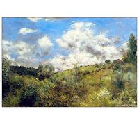ArtPlaza Renoir Pierre-Auguste-Landscape Pannello Decorativo, Legno MDF, Multicolore, 90 x 60 cm