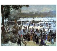 ArtPlaza Renoir Pierre-Auguste-Skating Runners in The Bois de Bologne Pannello Decorativo, Legno MDF, Multicolore, 120 x 90 cm