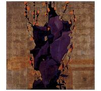 ArtPlaza Schiele Egon-Stylized Floral Before Decorative Background, Style of Life Pannello, Legno MDF, Multicolore, 50 x 50 cm
