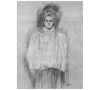ArtPlaza TW90374 Klimt Gustav Lady in cape Decorative Panel, Wood MDF, Multicolour, 90x120 Cm