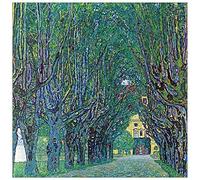 ArtPlaza TW90518 Klimt Gustav Way to the Park Decorative Panel, Wood MDF, Multicolour, 30x30 Cm