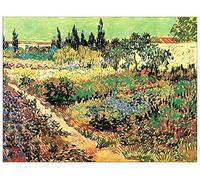 ArtPlaza TW90665 Van Gogh Vincent Flowering Garden with Path Decorative Panel, Wood MDF, Multicolour, 120x90 Cm