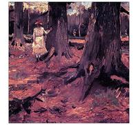 ArtPlaza TW90685 Van Gogh Vincent Girl in White in the Woods Decorative Panel, Wood MDF, Multicolour, 100x100 Cm