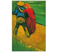 ArtPlaza TW90960 Van Gogh Vincent Two Lovers Decorative Panel, Wood MDF, Multicolour, 60x90 Cm
