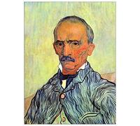 ArtPlaza TW91102 Van Gogh Vincent Keeper of lunatic asylum of Saint-Paul, Trabucby Van Gogh Decorative Panel, Wood MDF, Multicolour, 60x80 Cm