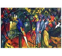 ArtPlaza TW91428 Macke August zoological gardens Decorative Panel, Wood MDF, Multicolour, 90x60 Cm